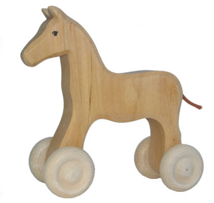 Grimm's Wooden Large Horse on Wheels