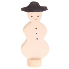 Grimm's Candle Holder Decoration-Snowman