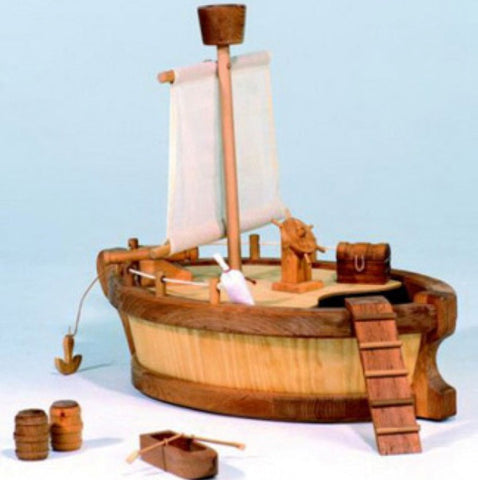Kinderkram Boat Body with Sail, Mast & Lookout