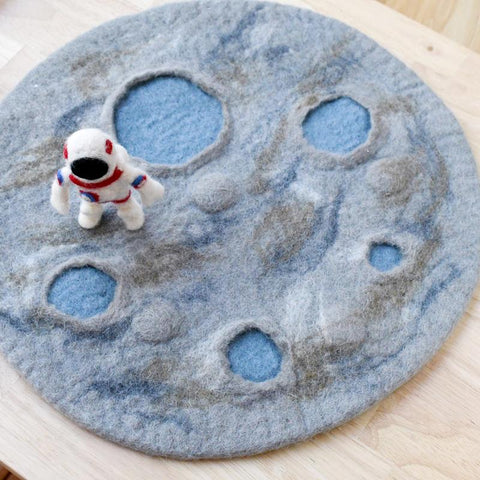 Moon Crater with Astronaut Play Mat