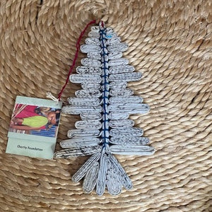 Recycled paper Christmas Tree decoration