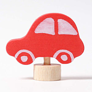 Grimm's Candle Holder Decoration-Red Car