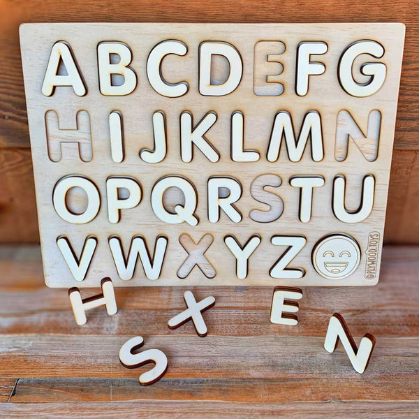 Plywood Double Sided Letter Board Puzzle